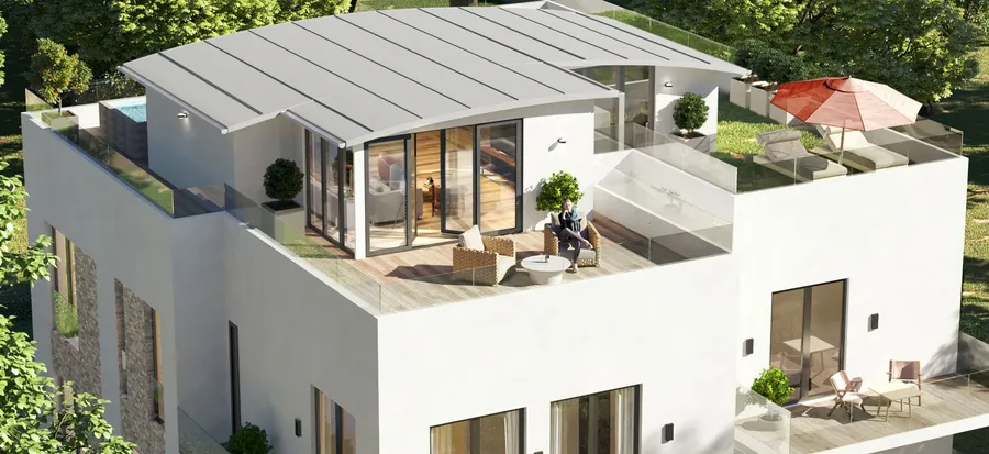 Villa Augusta — Vogelperspektive